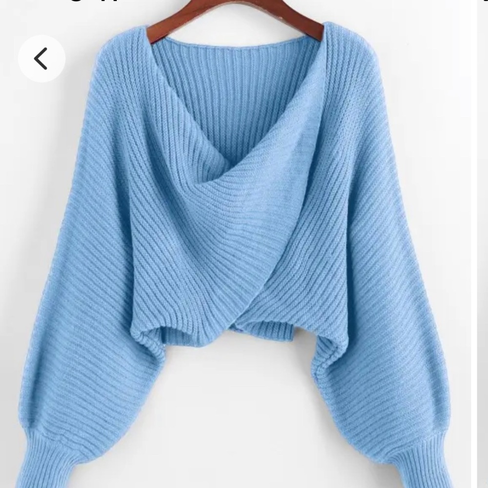 Blue sweater. Size Lg.